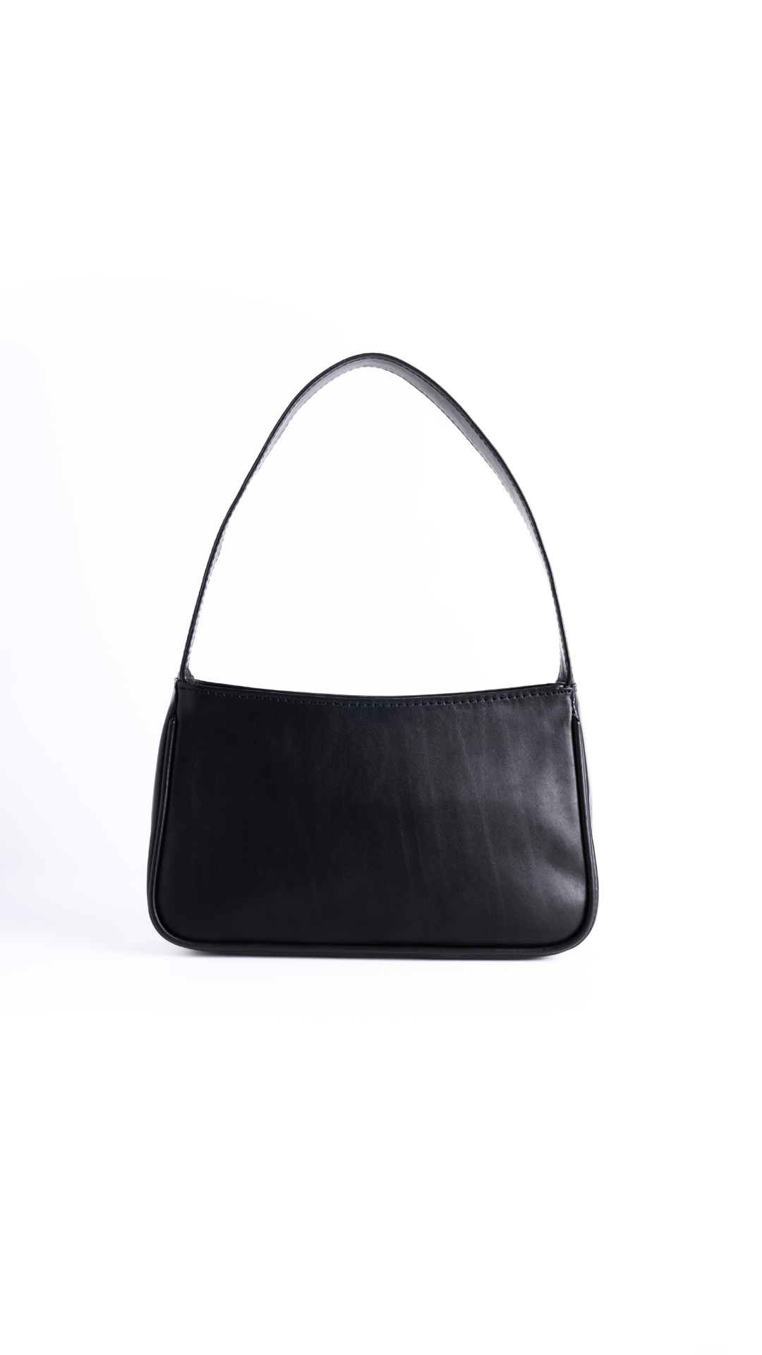Small Leather Black Shoulder Bag Elva