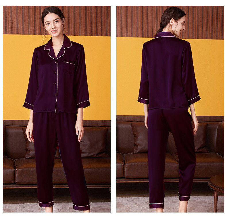 Silk Rasin Purple Nightsuit Elva