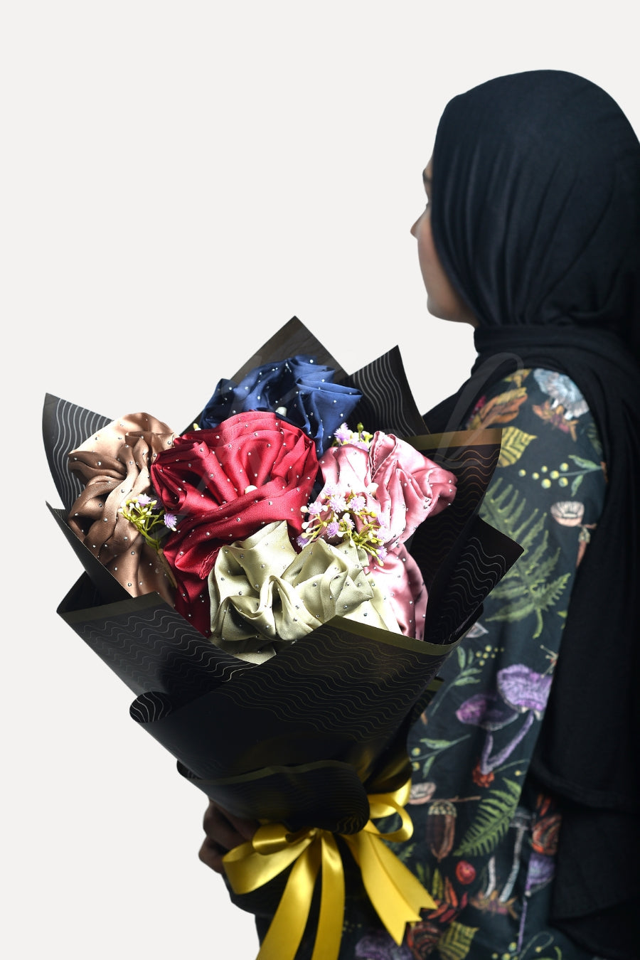 Hijab Bouquet- Dapple Silk Hijab