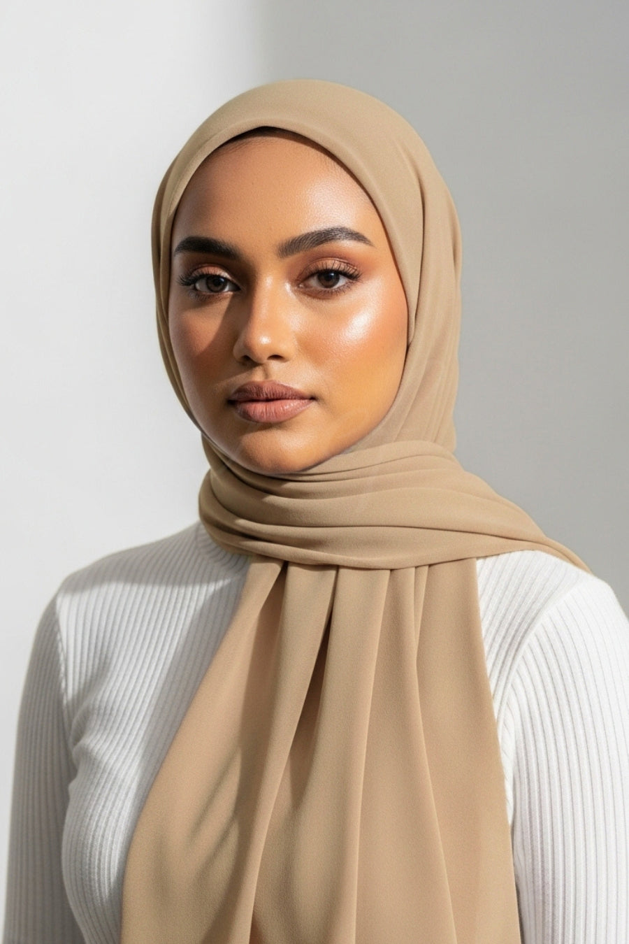 Georgette Hijab - Beige