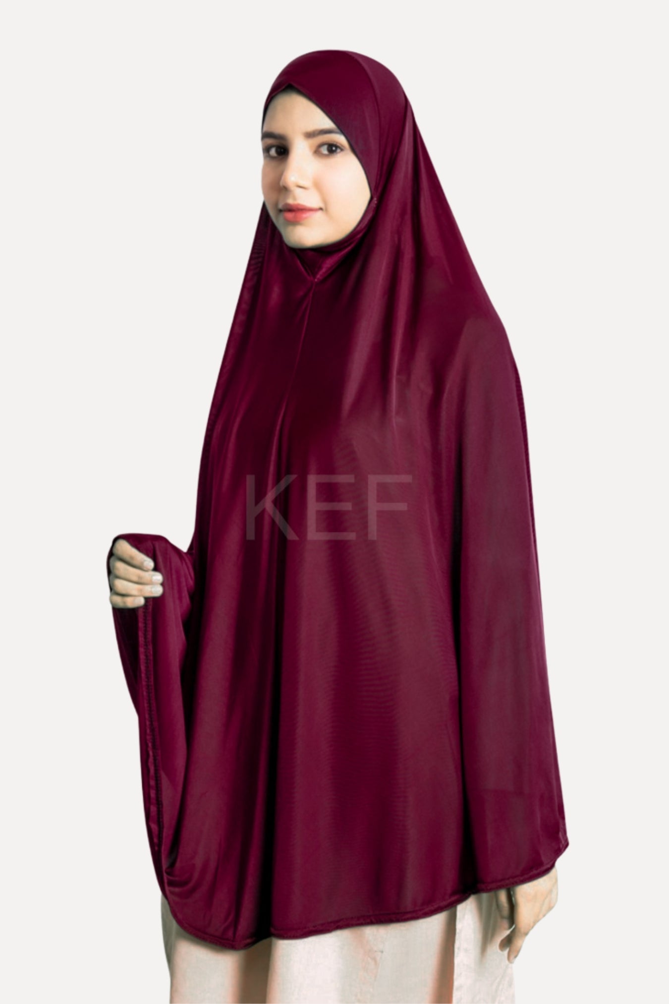 Makhna Hijab - Maroon