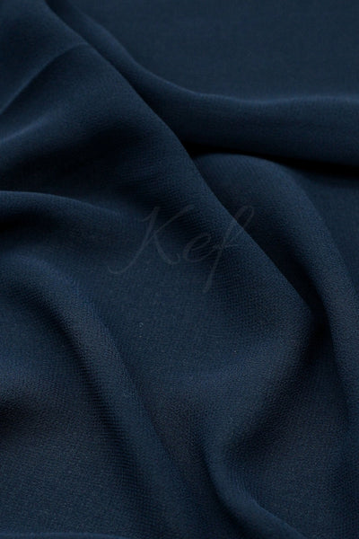 Georgette Hijab - Navy Blue