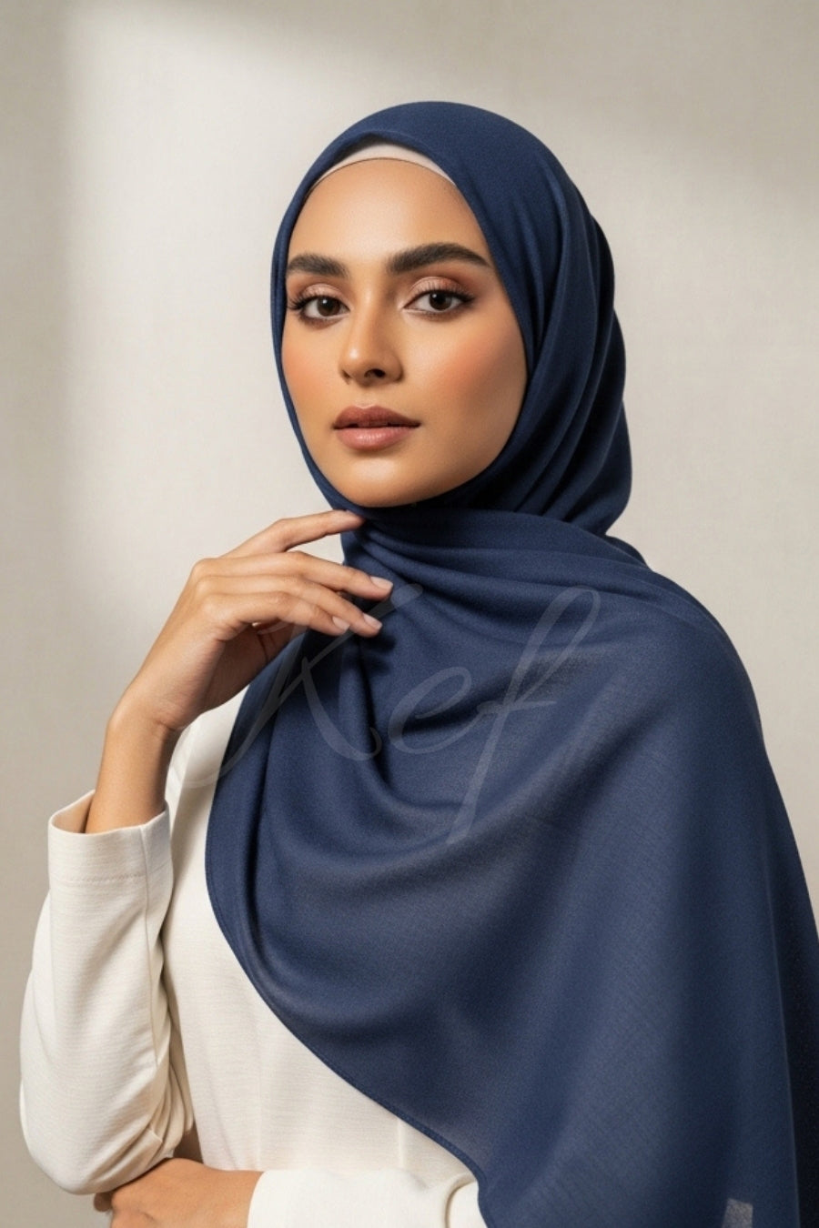 Modal Hijab - Navy Blue