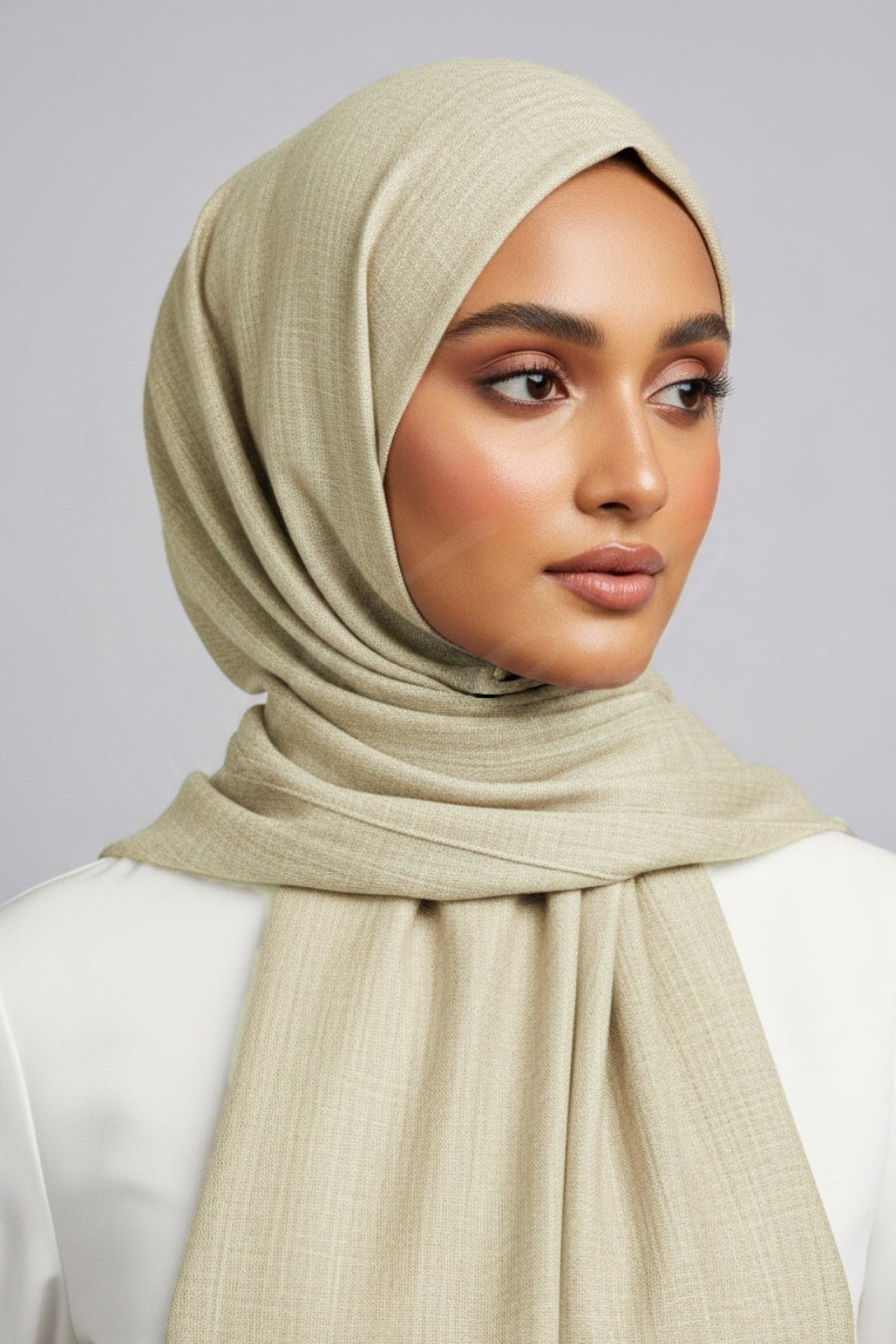Turkish Lawn Hijab - Platinum