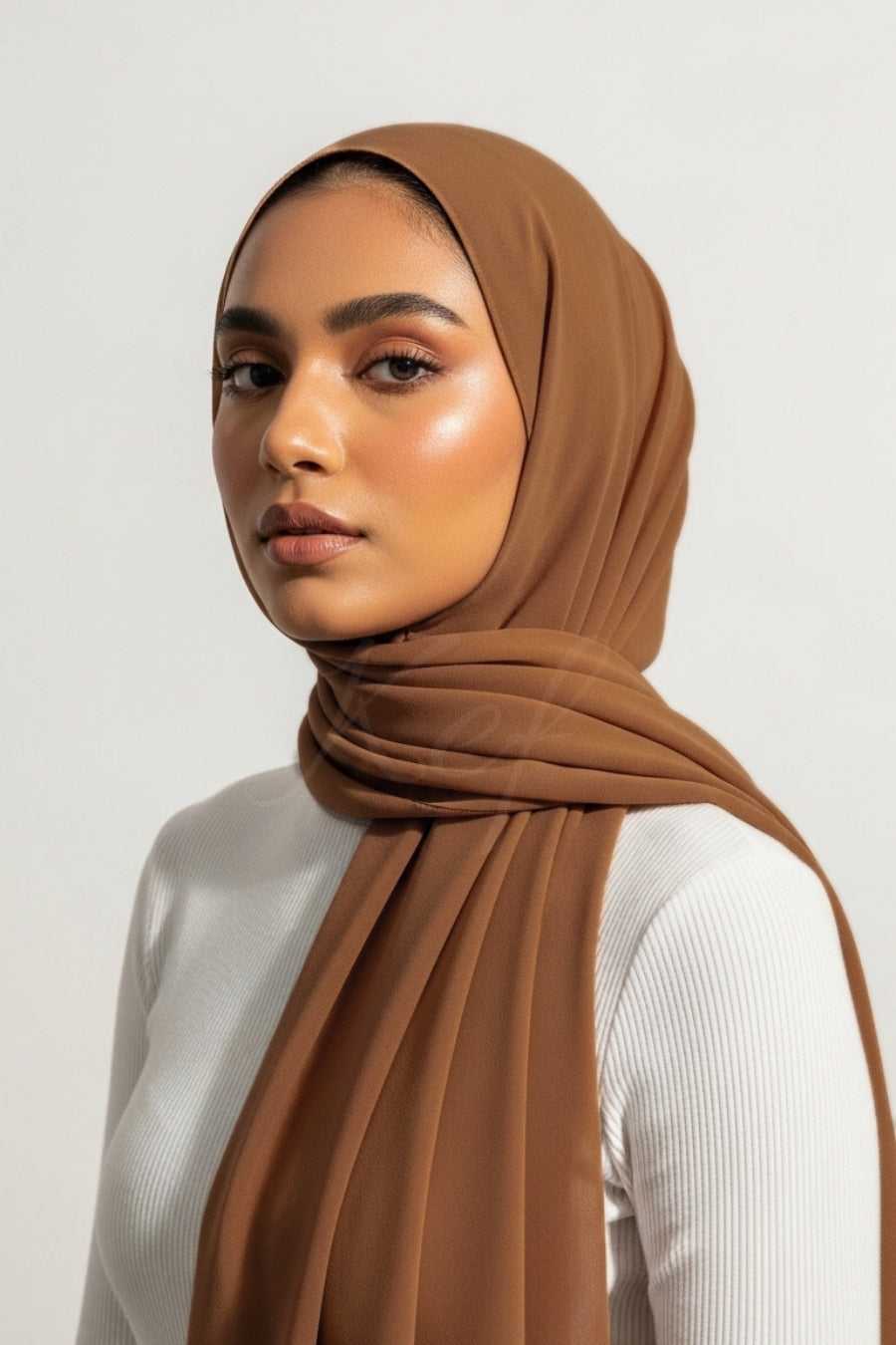 Georgette Hijab - Toffee