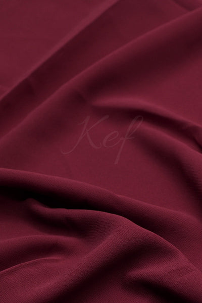 Georgette Hijab - Wine