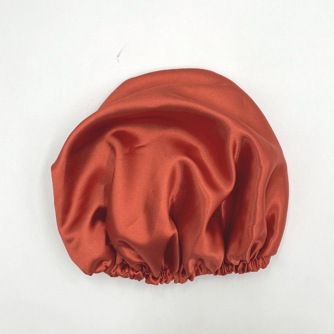 Satin Silk Peel Orange Bonnet - Elva