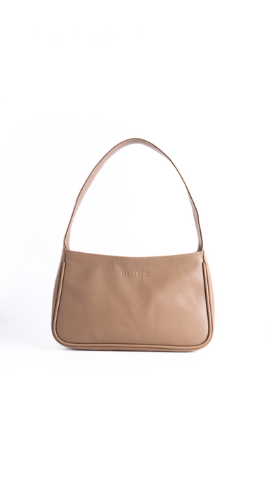 Small Leather Nude Shoulder Bag