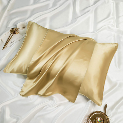 Gold top silk pillows